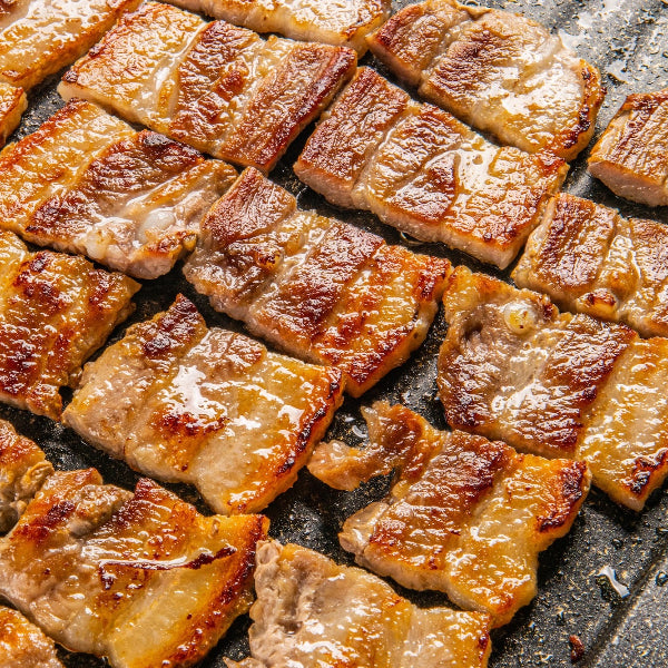 Grilling frozen pork belly